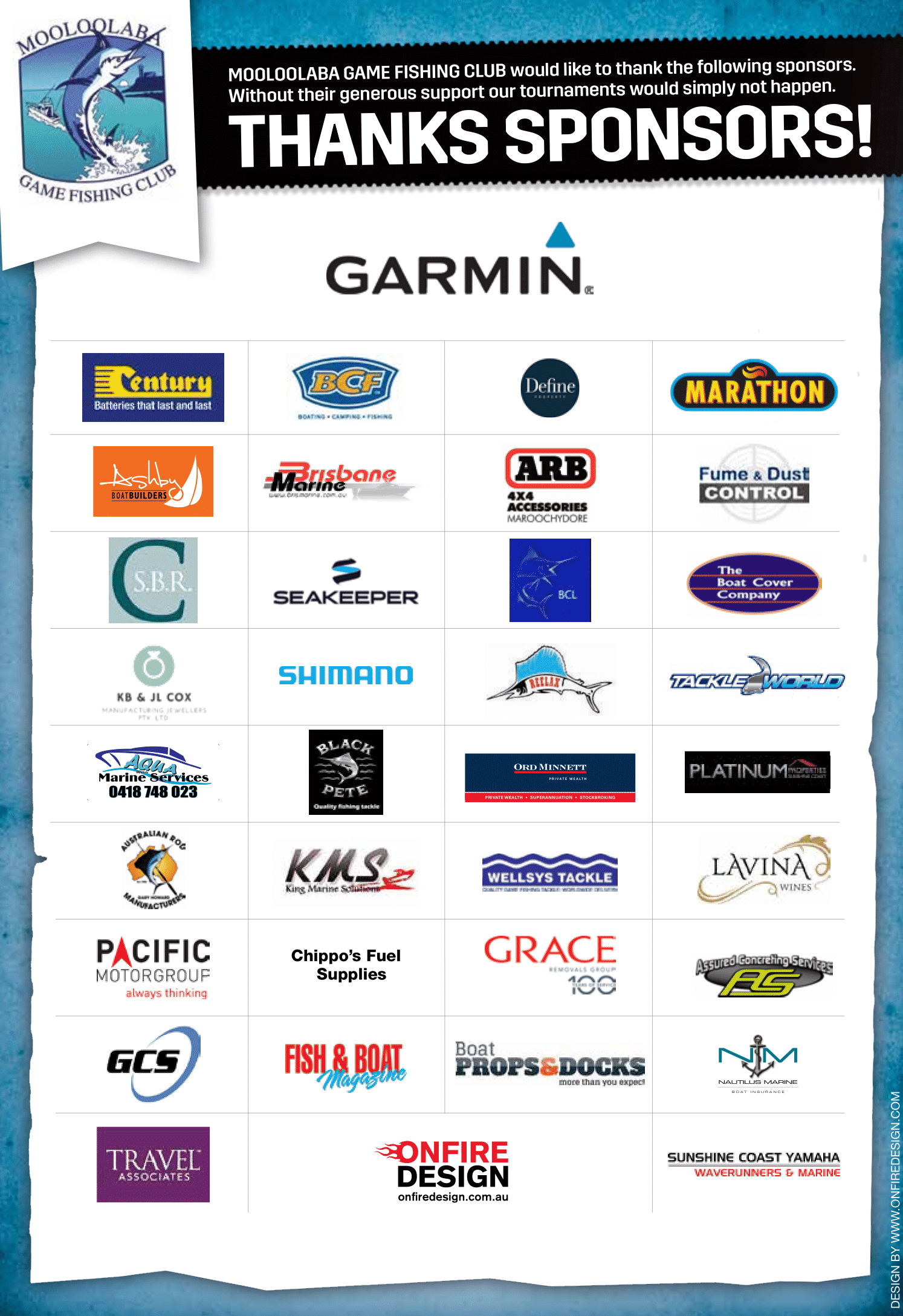 Sponsors Mooloolaba Game Fishing Club